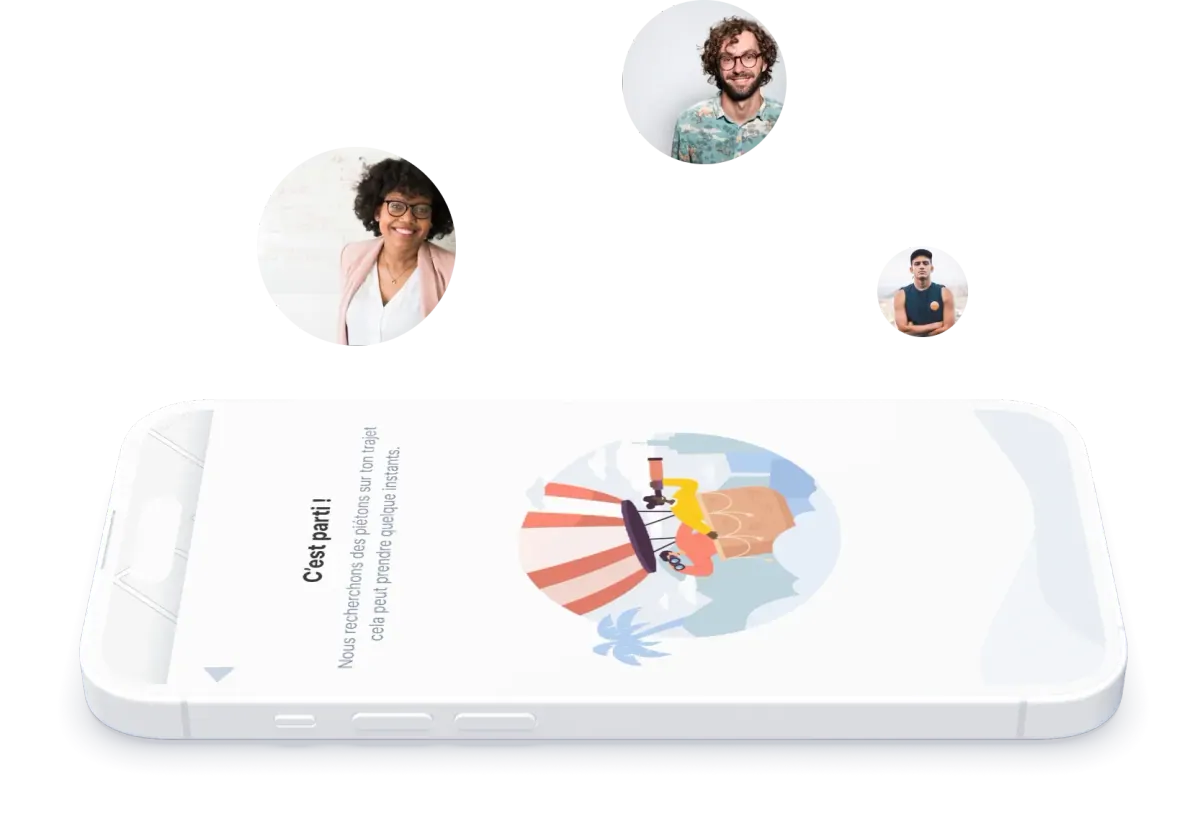 Écrans de la marketplace de covoiturage Noula développée par l'agence Squirrel