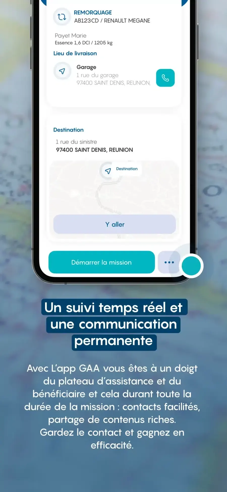 Application mobile GAA du Groupe Austral Assistance